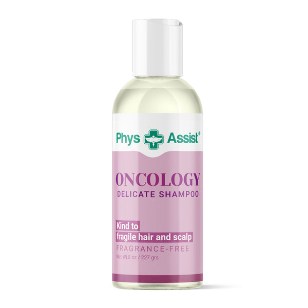 PhysAssist Oncology Delicate Shampoo. Kind to Fragile Hair and Scalp. Without Fragrance.